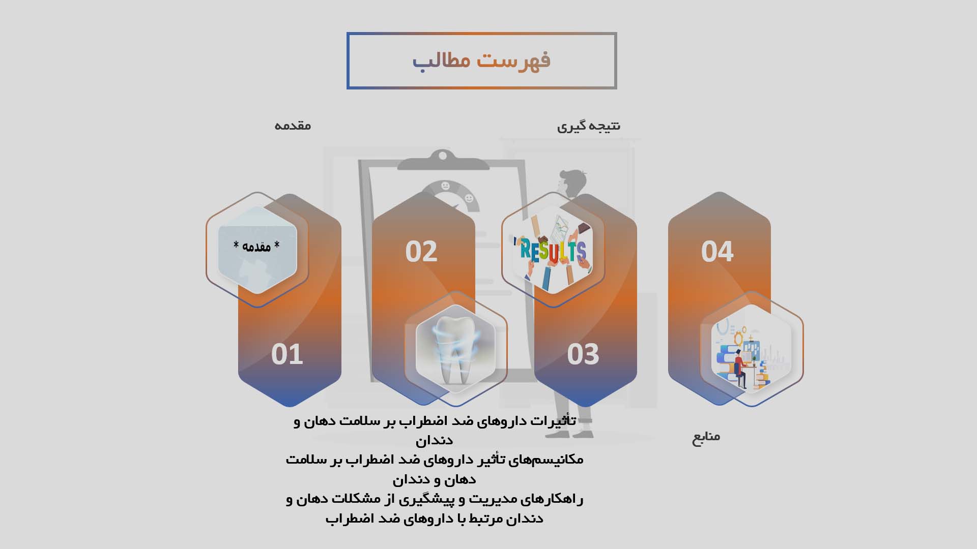 پاورپوینت تأثیر داروهای ضد اضطراب بر سلامت دهان و دندان